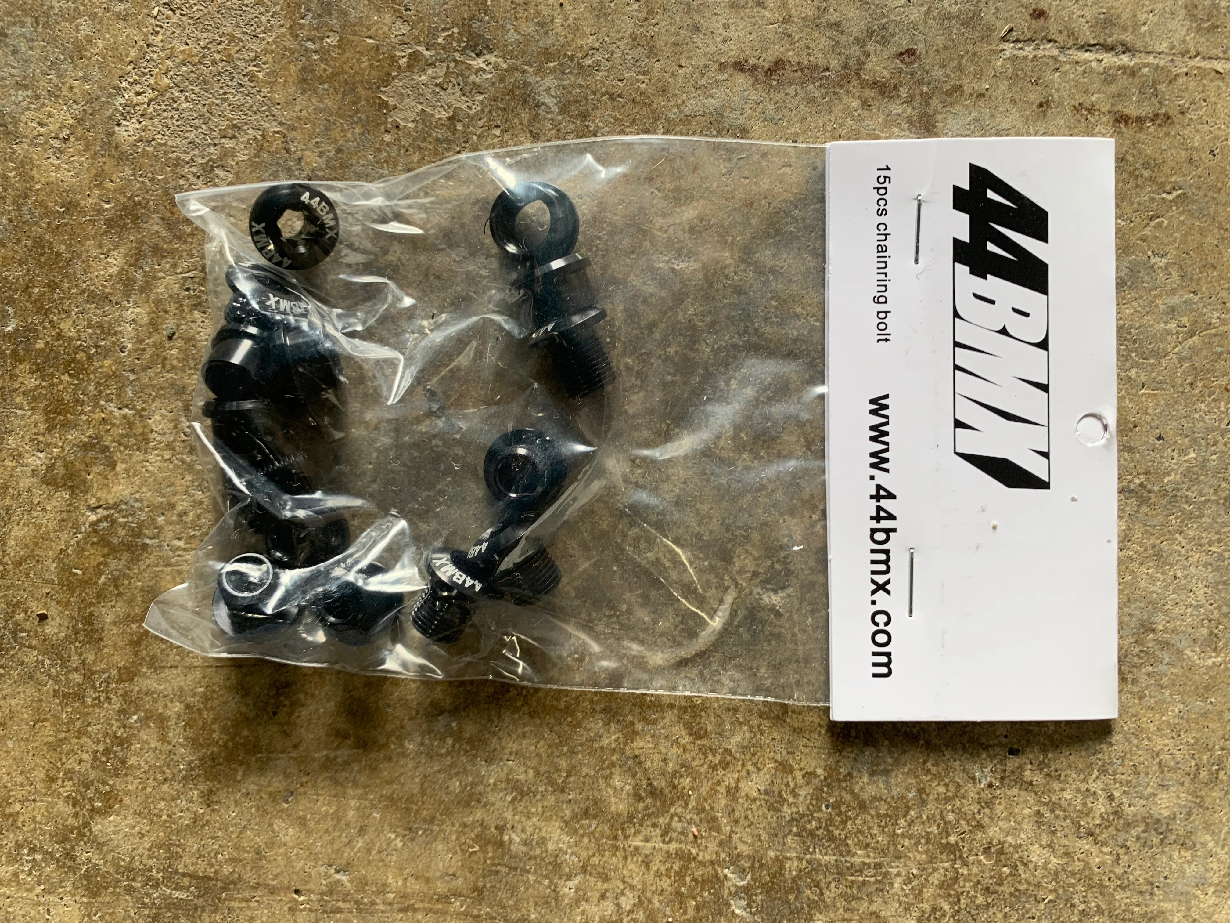 44BMX 15PC CROMO CHAINRING BOLTS