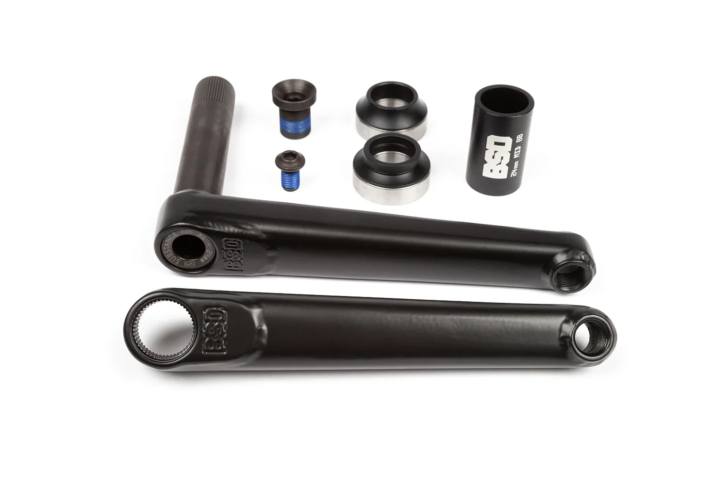 BSD Substance XL v2 Cranks Flat Black 170mm