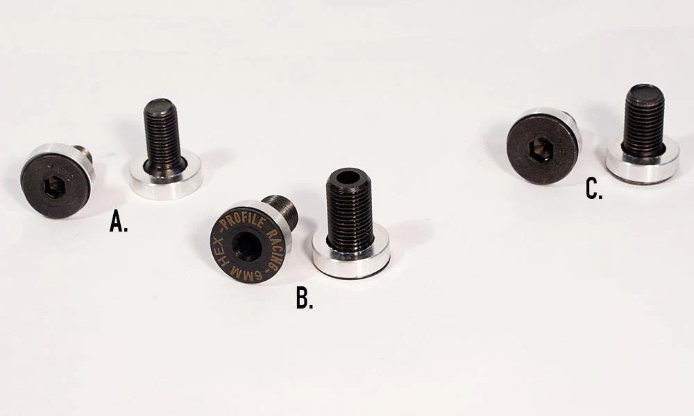 CRANK OPTION* Profile Crank spindle Bolts
