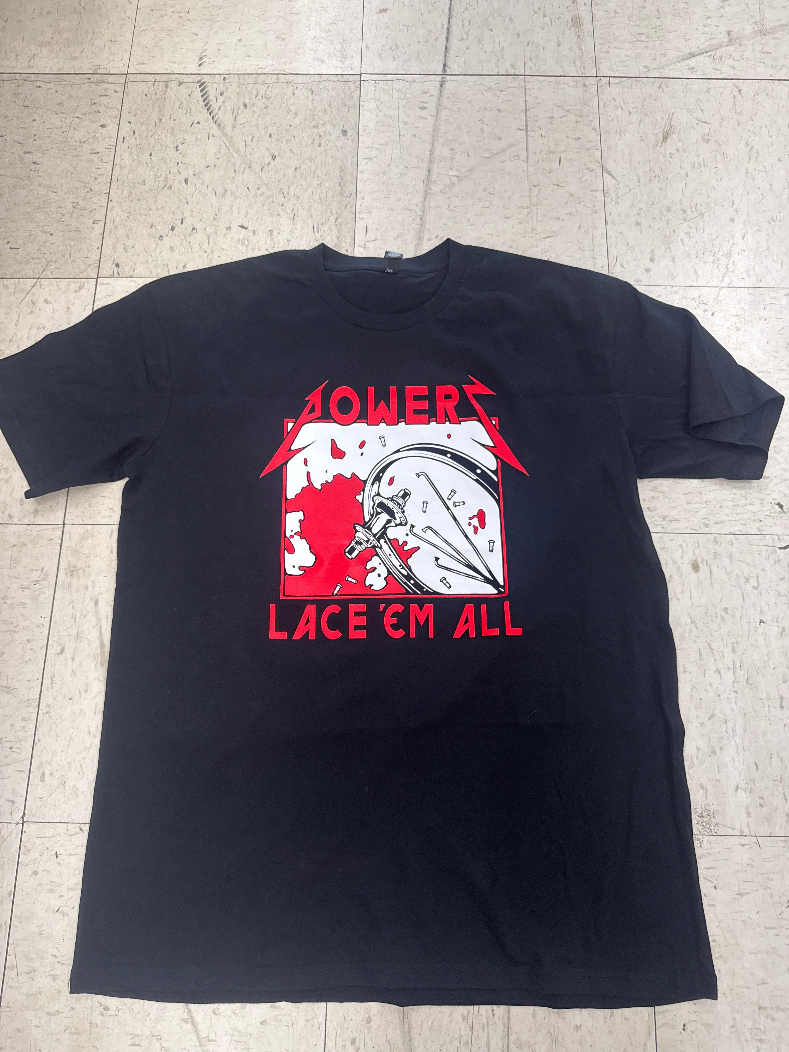 Powers bmx lace em all shirts