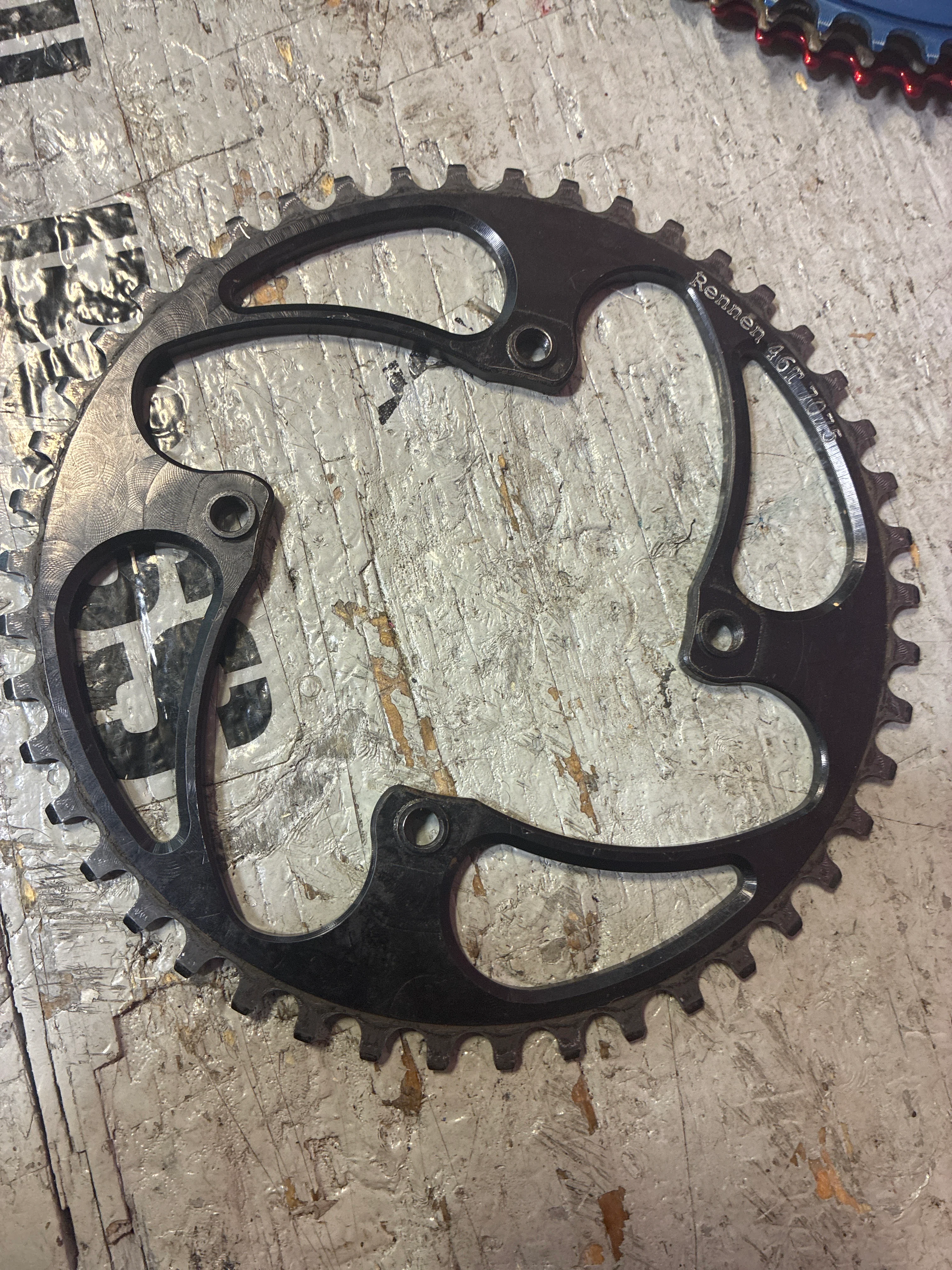 rennen 45t 4bolt chainring black - Image 2