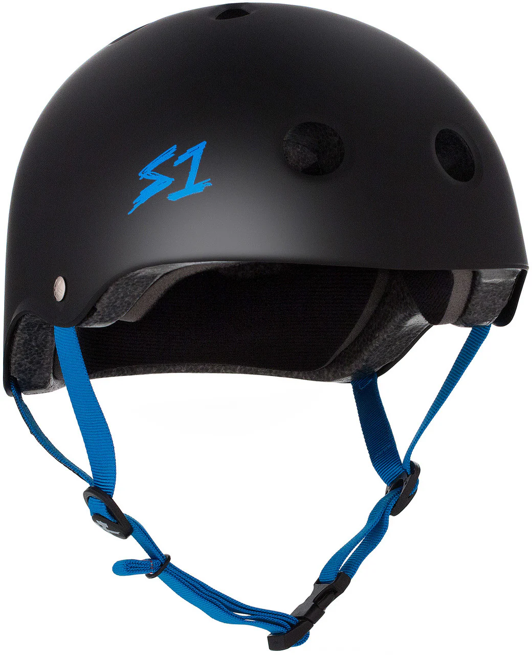 S-One S1 Lifer Helmet Black w/ cyan strap - Image 3