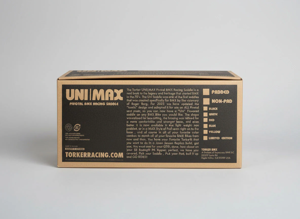 Torker | Uni-MAX Pivotal Retro BMX Saddle - Image 5