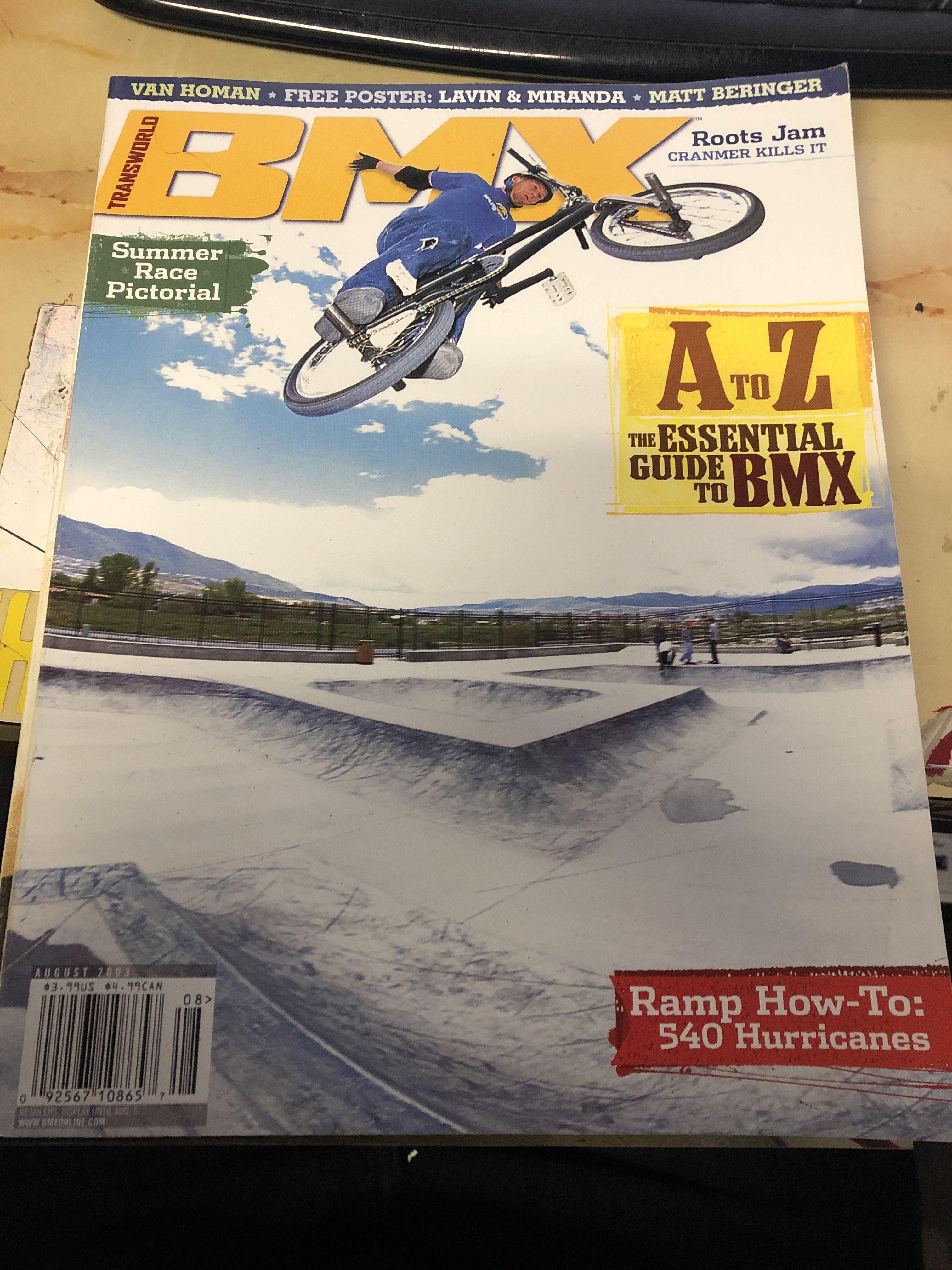 Transworld bmx magazine back issues 2003