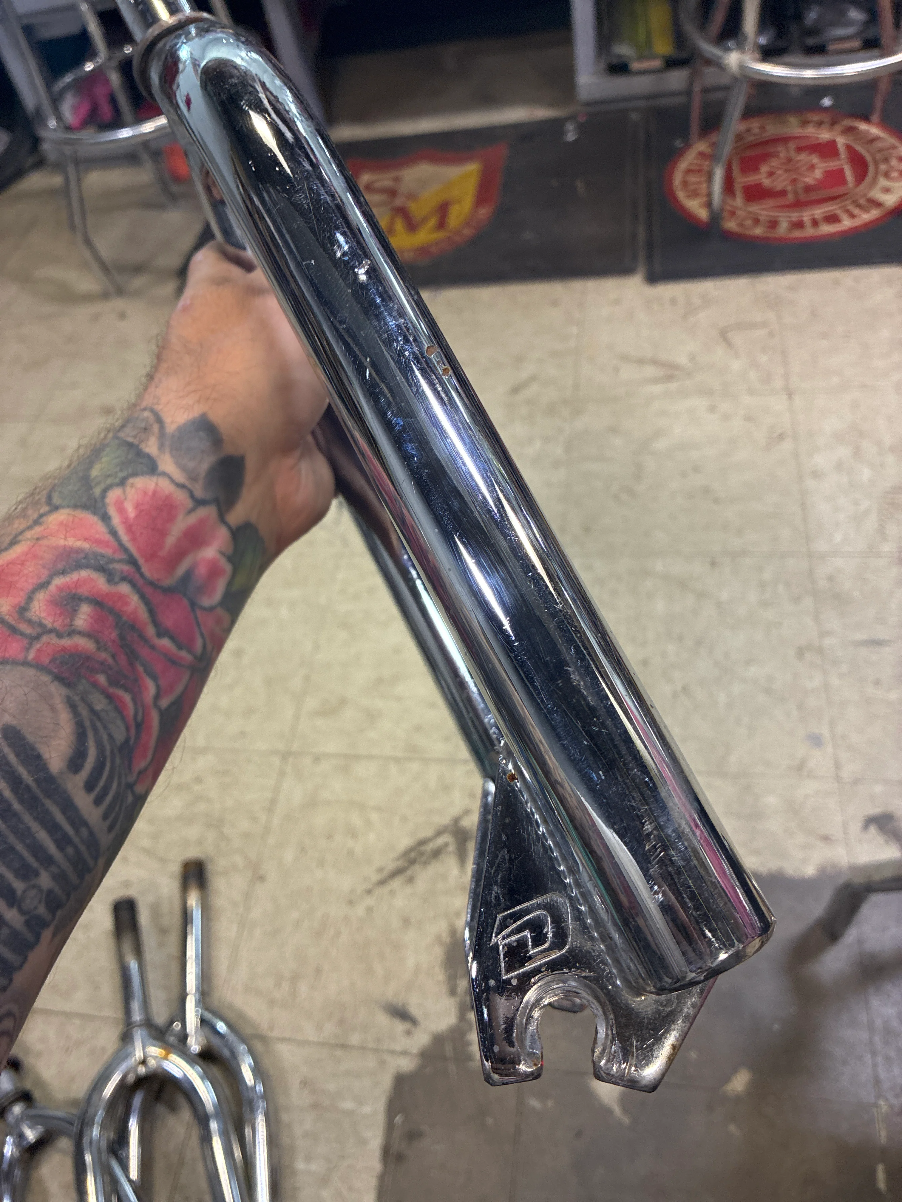 Vintage dyno chrome threaded fork - Image 2