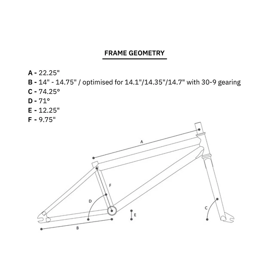 We The People 22” wheel Chaos Machine BMX Frame - Image 2